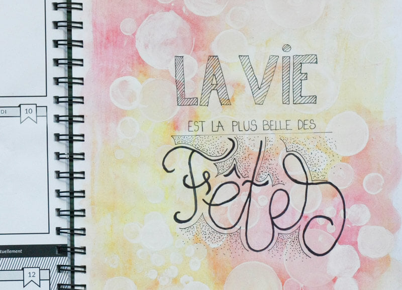 C'est la fête dans mon planificateur créatif!