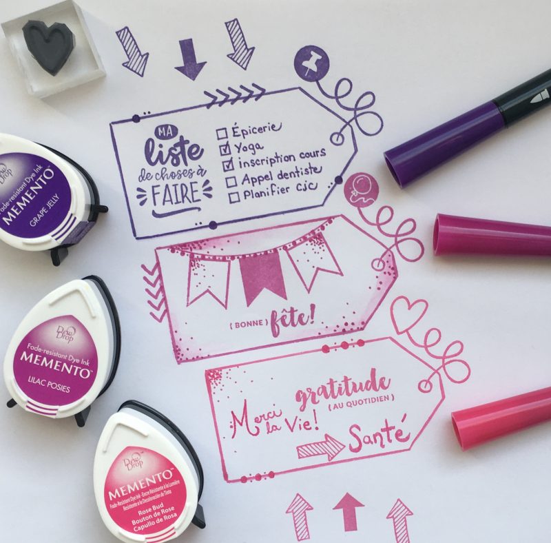 5 idées d’utilisation de l’étampe « Étiquette »