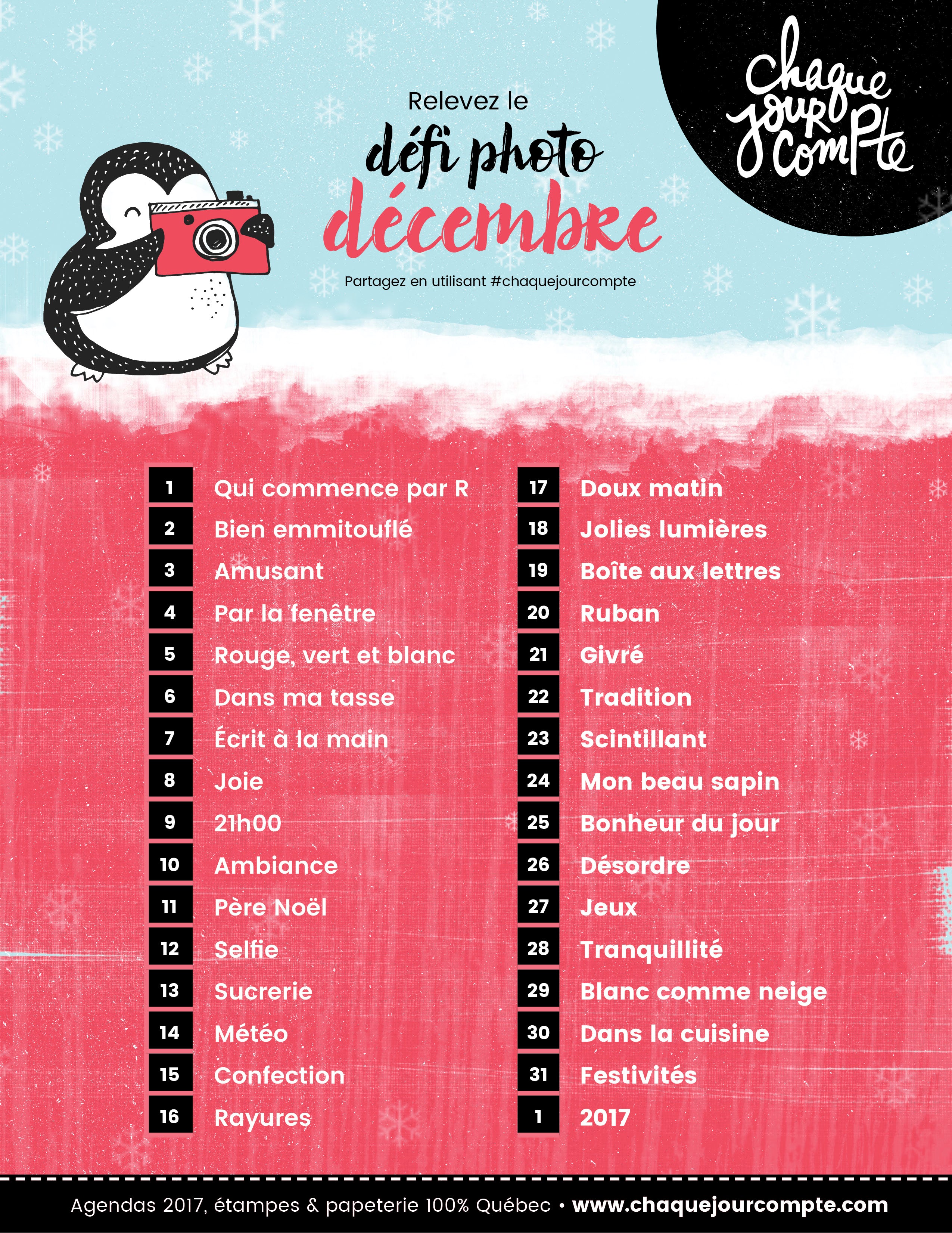 Défi photo du mois de décembre