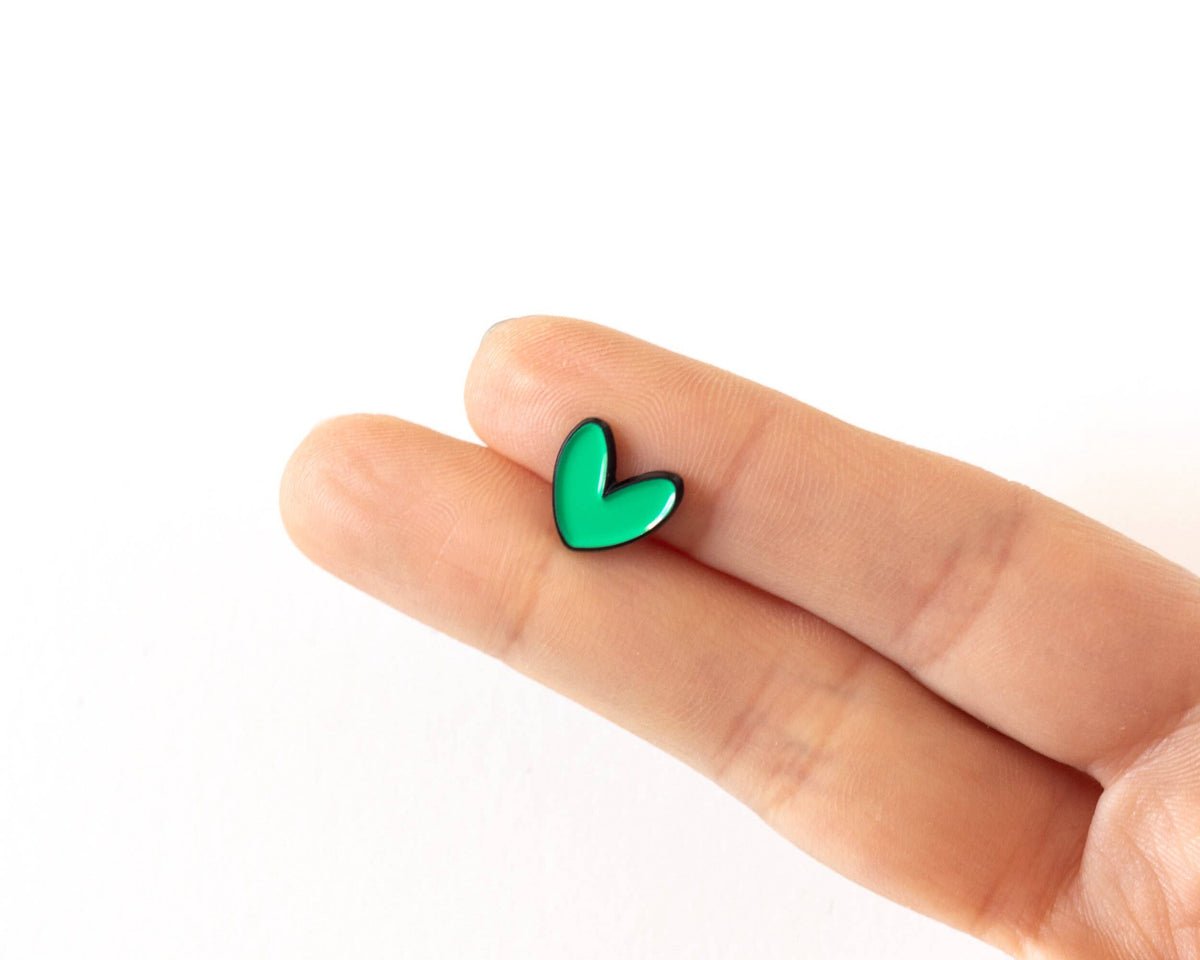 Épingle Petit coeur vert