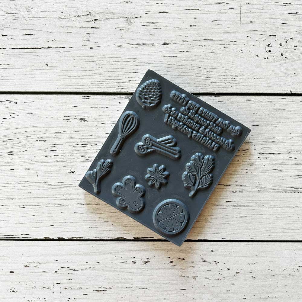 Douceurs sucrées - Ensemble de 9 étampes à découper