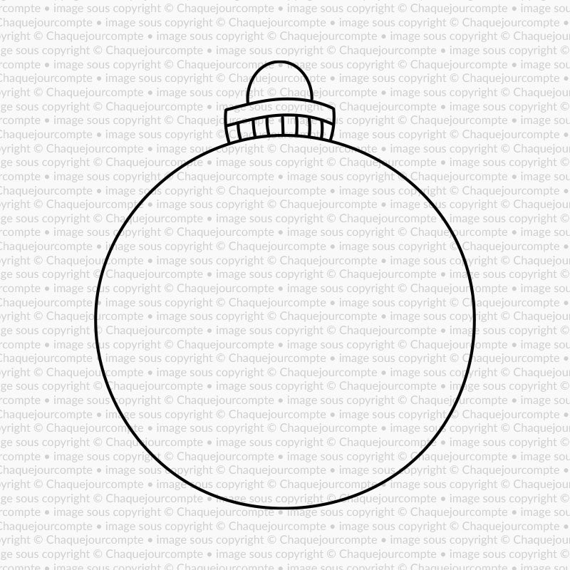 Boule de Noël - 1 étampe