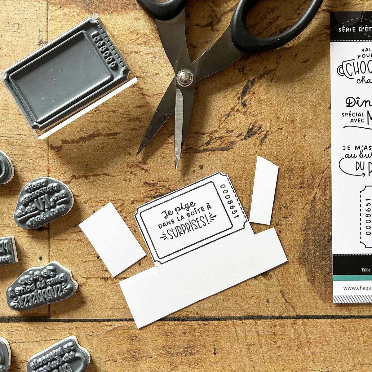 Billets récompenses pour élèves - Ensemble d'étampes