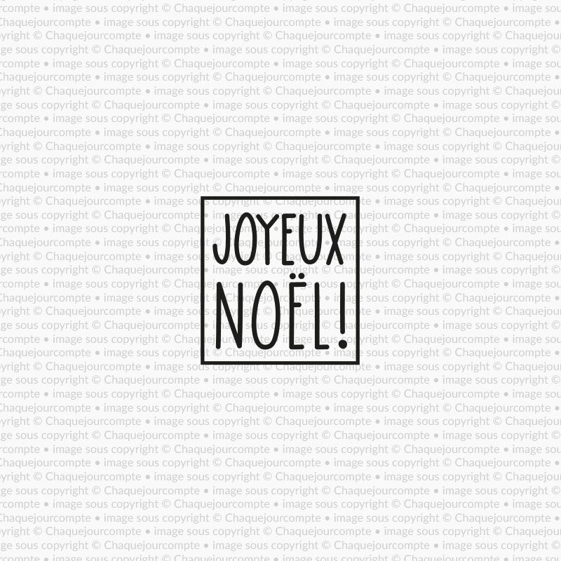 Joyeux Noël encadré - 1 étampe