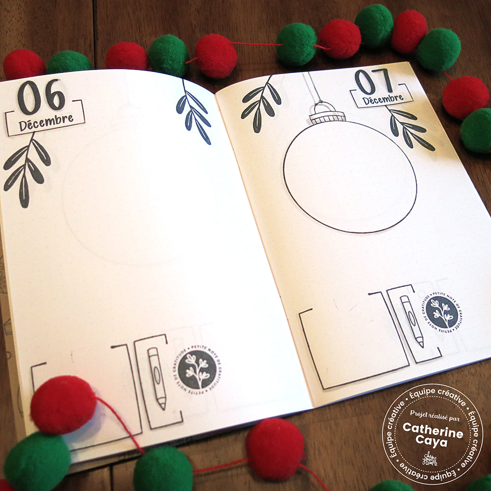 Boule de Noël - 1 étampe