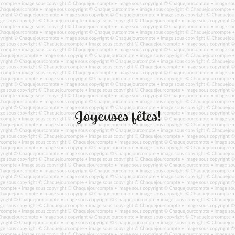 Joyeuses fêtes - 1 étampe