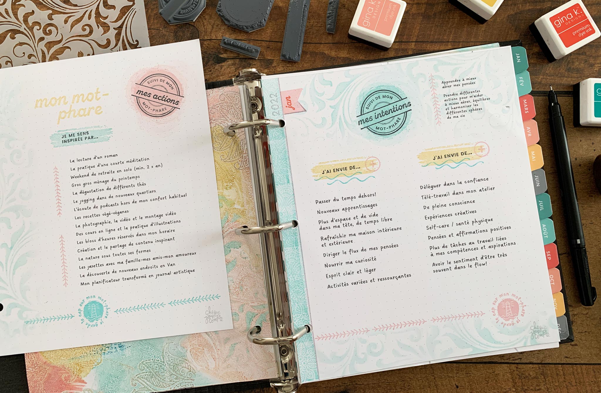 Mot-phare - Ensemble de 19 étampes à découper