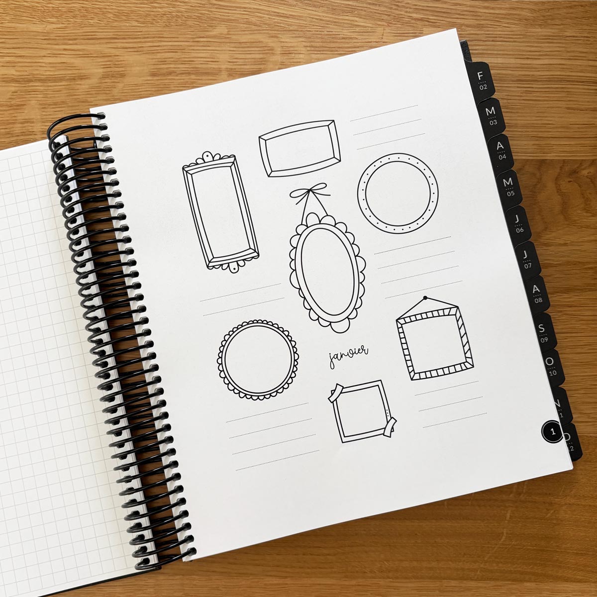 Planificateur créatif journal de bord, PERPÉTUEL