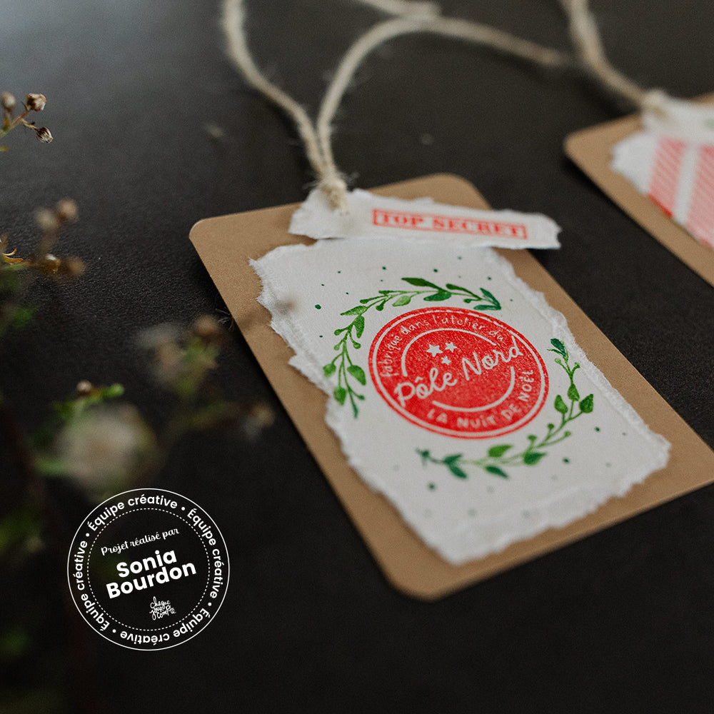 Correspondance du Pôle Nord - Ensemble de 18 étampes à découper