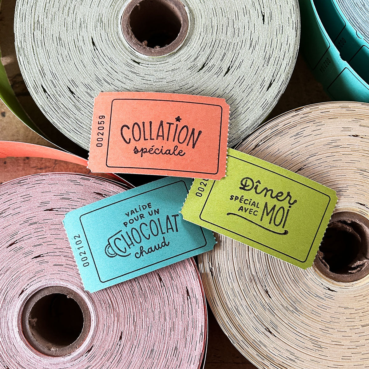 Billets récompenses pour élèves - Ensemble d'étampes