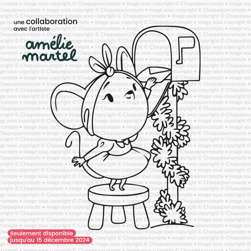 Une souris à la poste! par Amélie Martel - 1 étampe