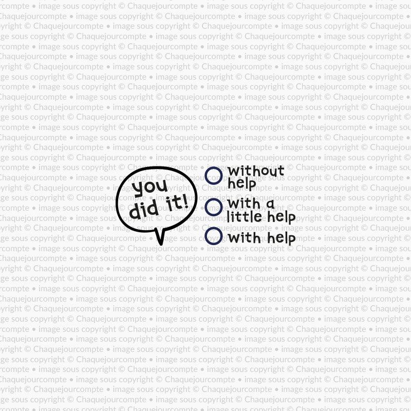 You did it! - Étampe amovible pour profs