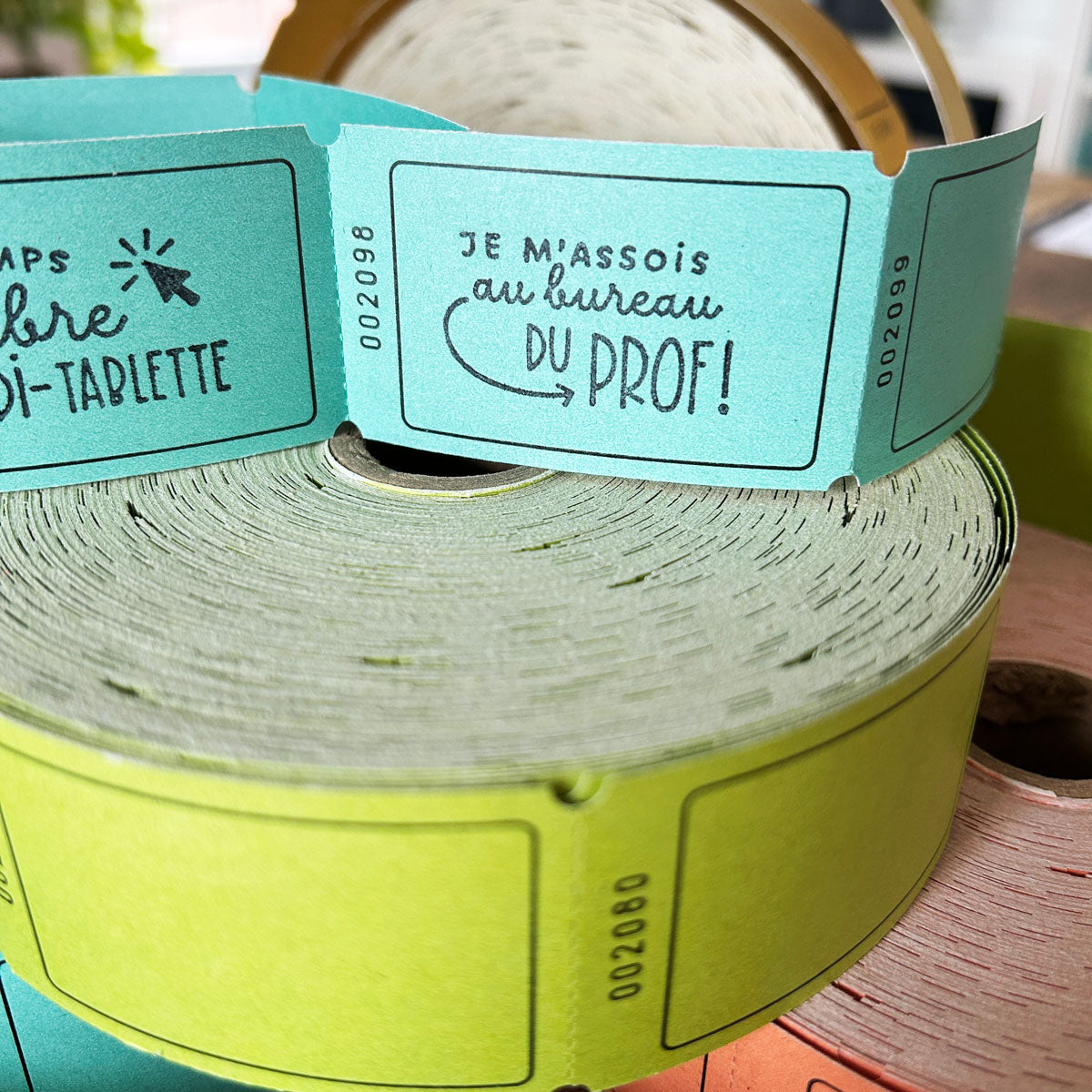 Billets récompenses pour élèves - Ensemble d'étampes