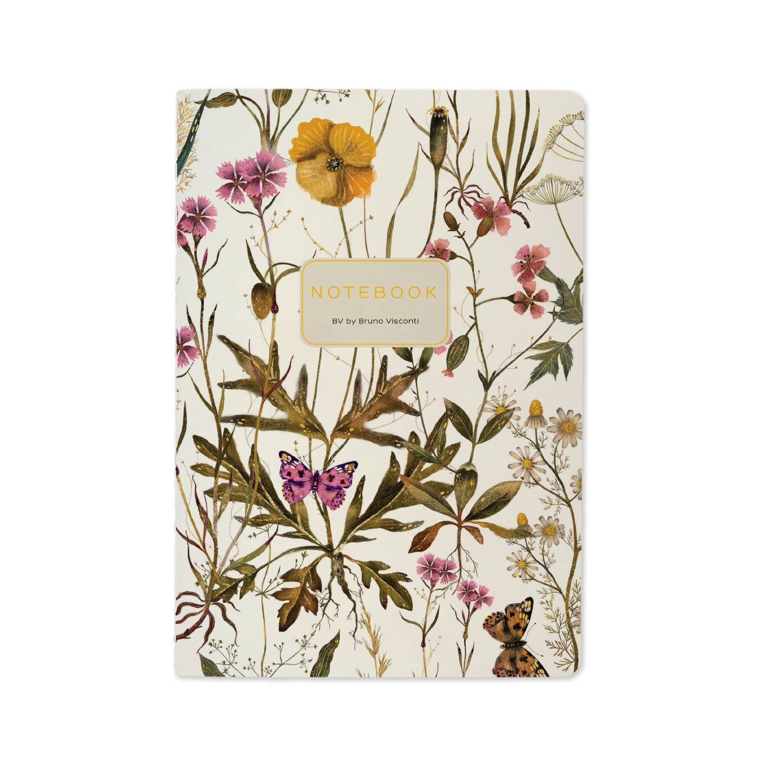 Carnet ligné - Violets et verts
