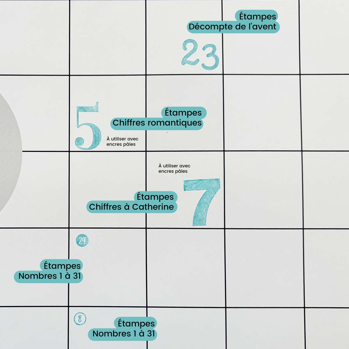 Calendrier grand format - perpétuel - vierge