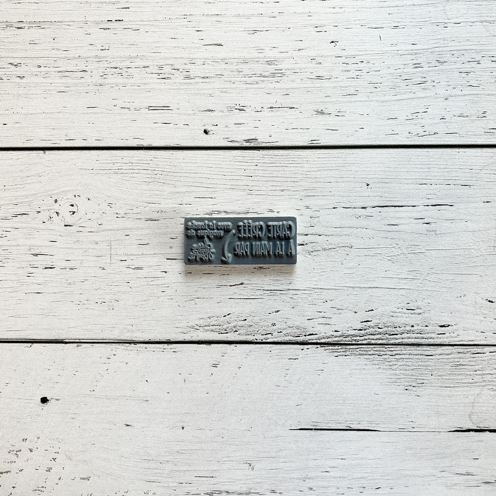 Étampe - Carte créée à la main par