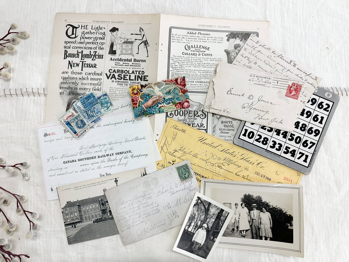 Éphémères vintage pour art journal