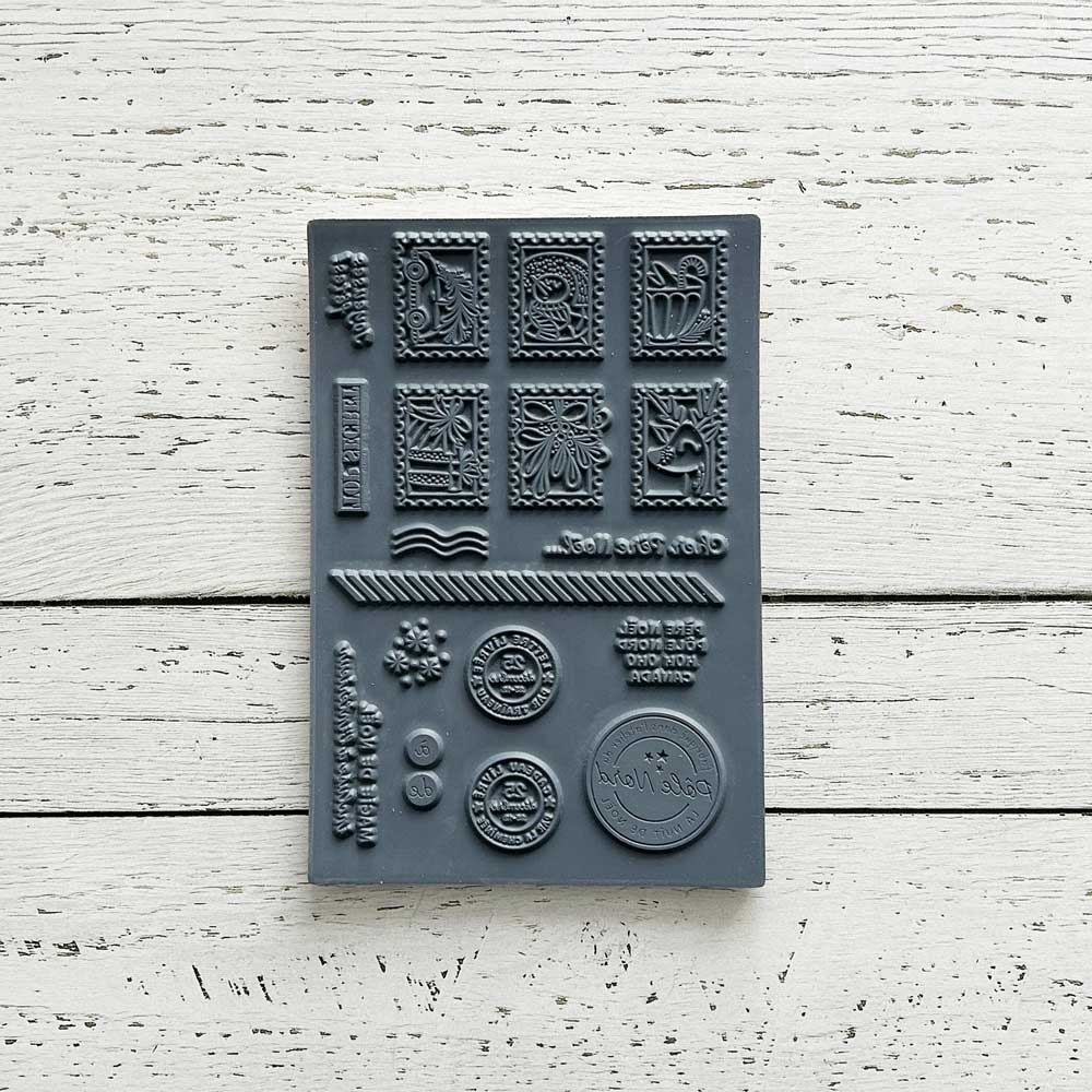 Correspondance du Pôle Nord - Ensemble de 18 étampes à découper