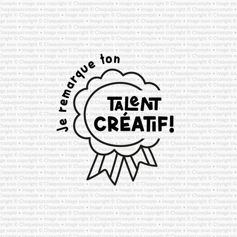 Talent créatif- Tampon autoencreur pour profs