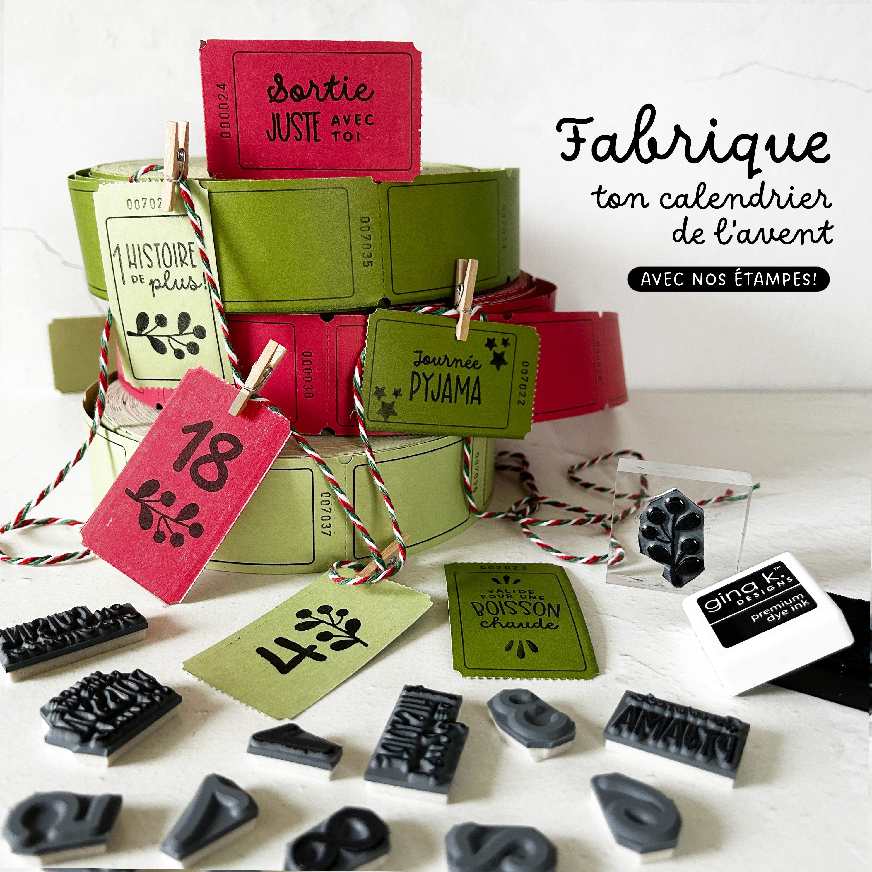 Billets doux - Série étoile - Ensemble de 14 étampes à découper