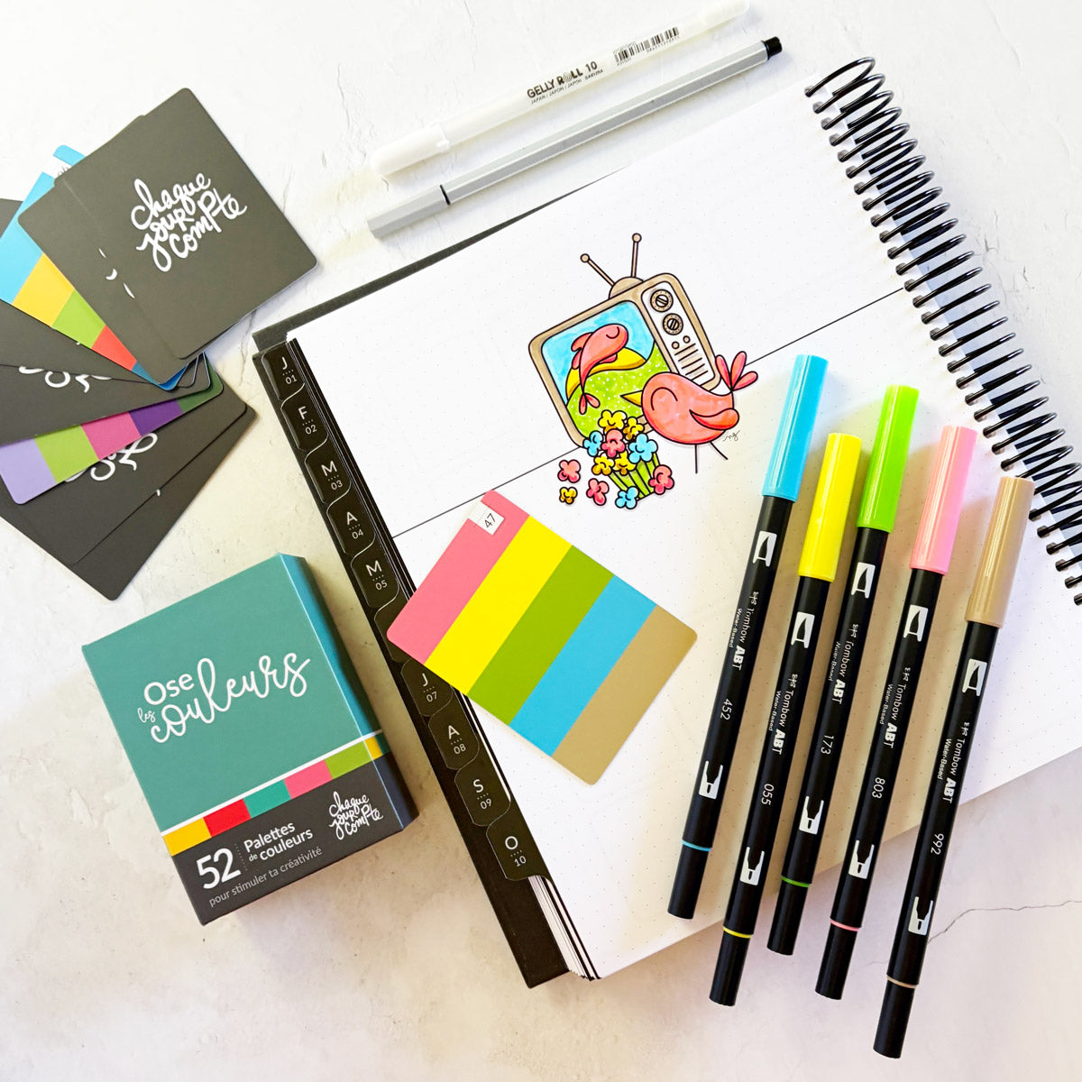 Jeu de cartes - 52 Palettes de couleurs EN PRÉCOMMANDE / Expédition sem. 26 janvier