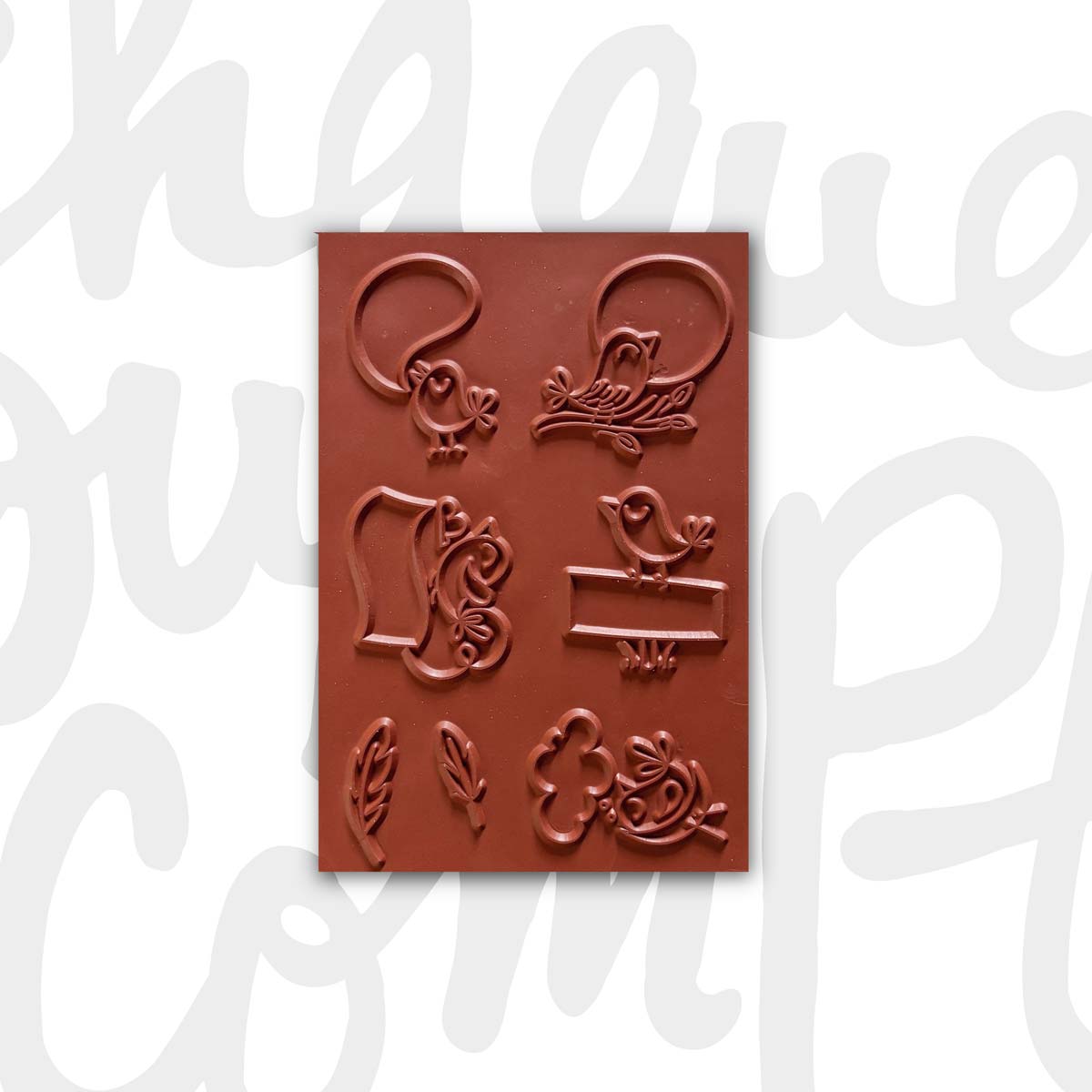 Bulles d'oiseau - Ensemble de 7 étampes à découper