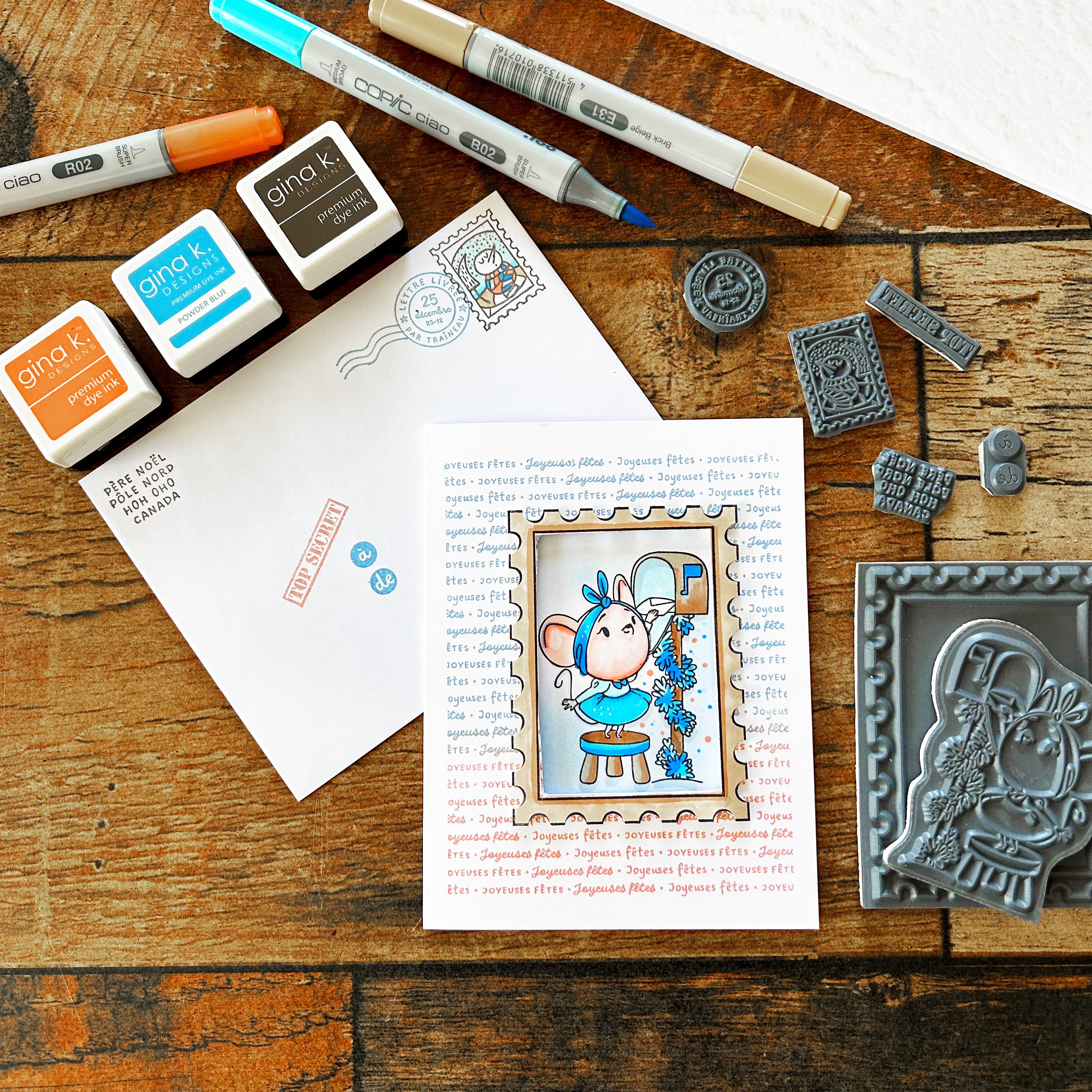 Une souris à la poste! par Amélie Martel - 1 étampe