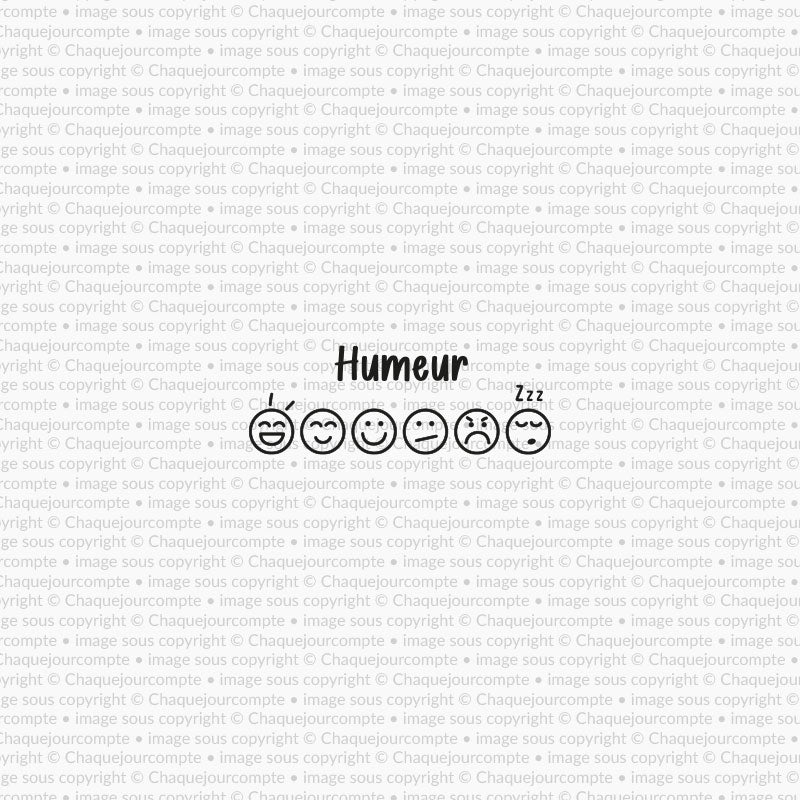 Mon humeur - 1 étampe