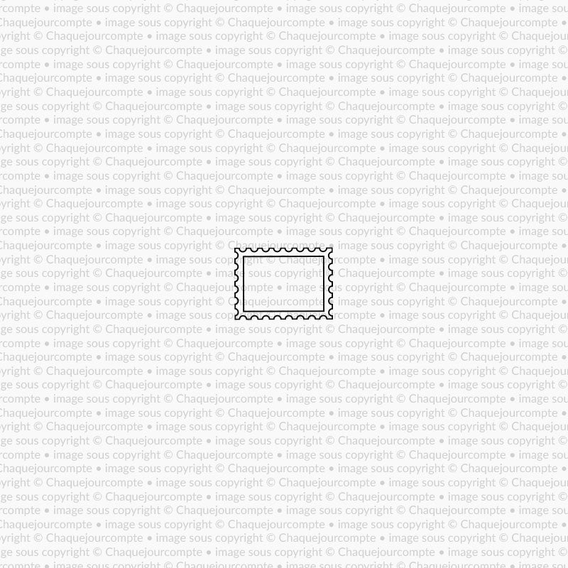 Petit timbre vierge - 1 mini étampe