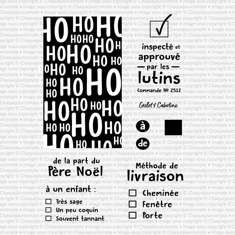 Noël enfantin - Ensemble de 6 étampes à découper