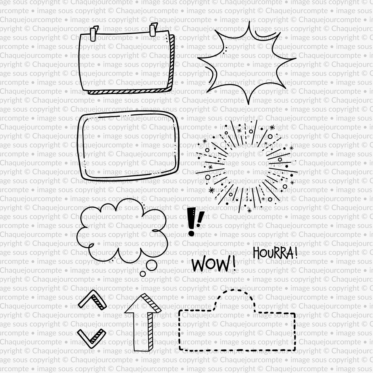 BD - Ensemble de 11 étampes à découper