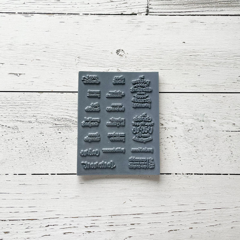 Expressions hygge - Ensemble de 17 étampes à découper