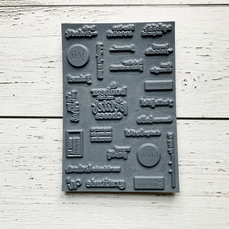 Joies quotidiennes - Ensemble de 25 étampes à découper