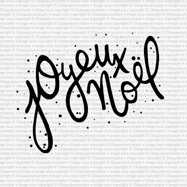 Joyeux Noël - 1 étampe à découper