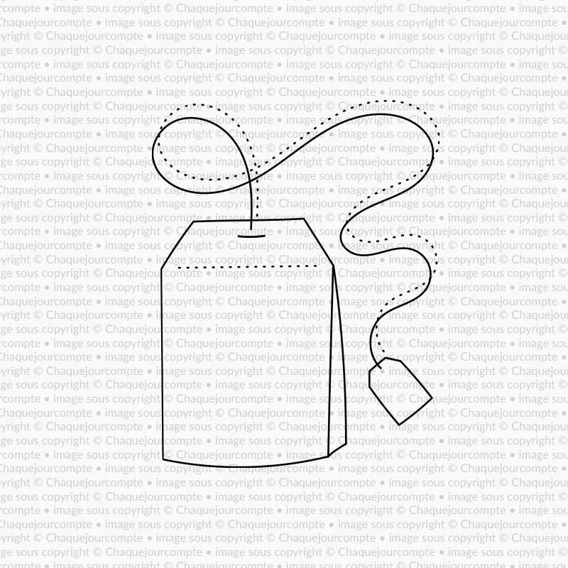 Étampe - Sachet de thé