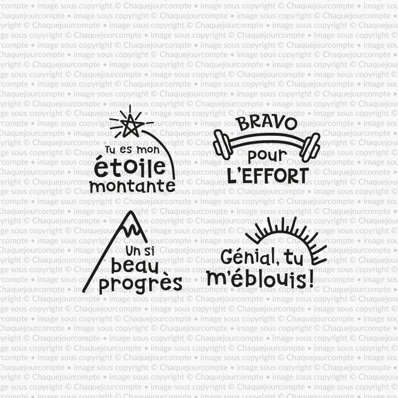 Bravo! - Ensemble d'étampes amovibles pour profs