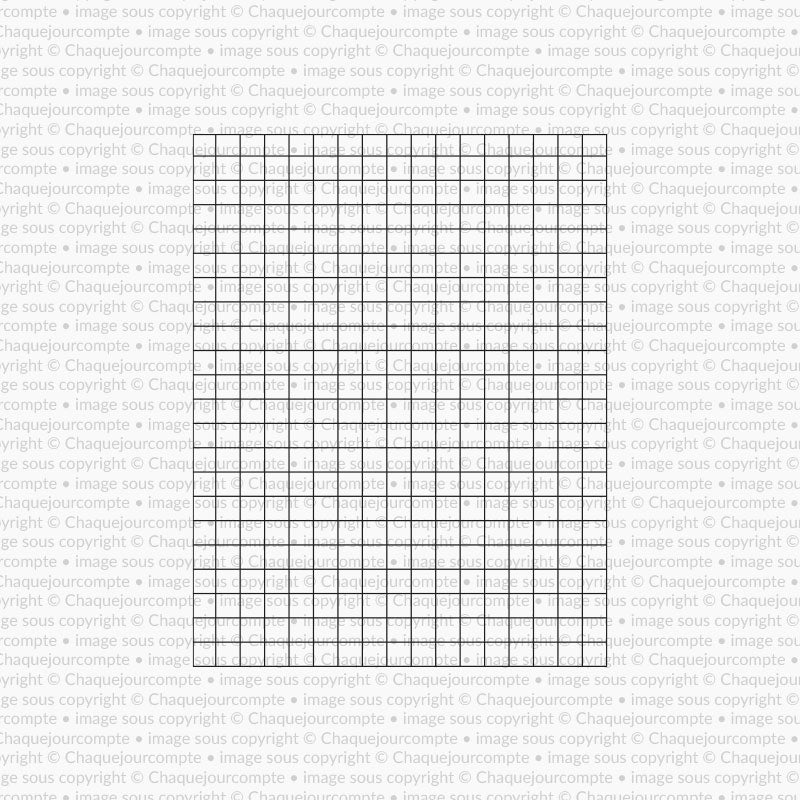 Étampe - Feuille quadrillée