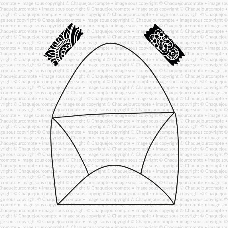 Grande enveloppe - Ensemble de 3 étampes à découper