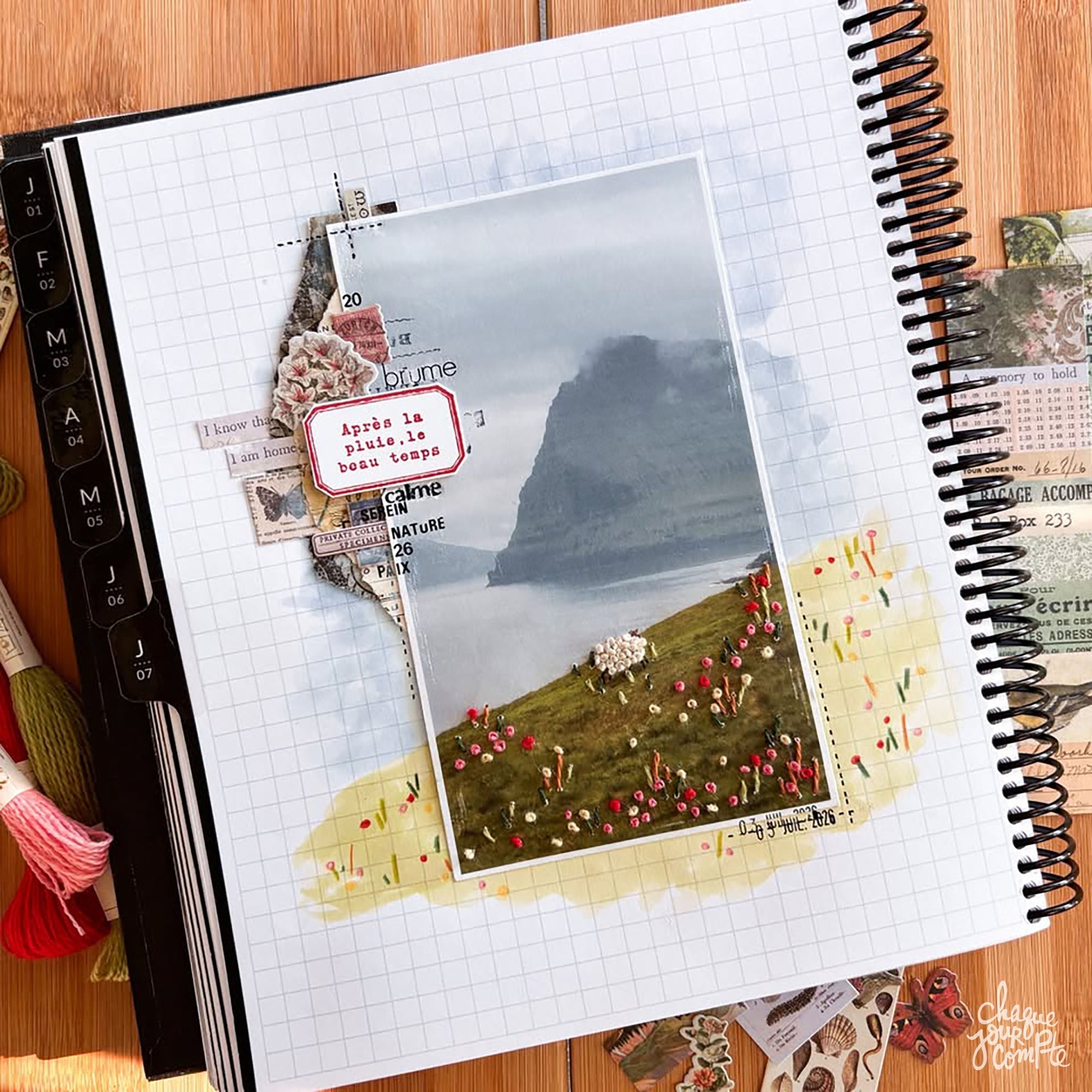 Personnaliser son planificateur - art journal