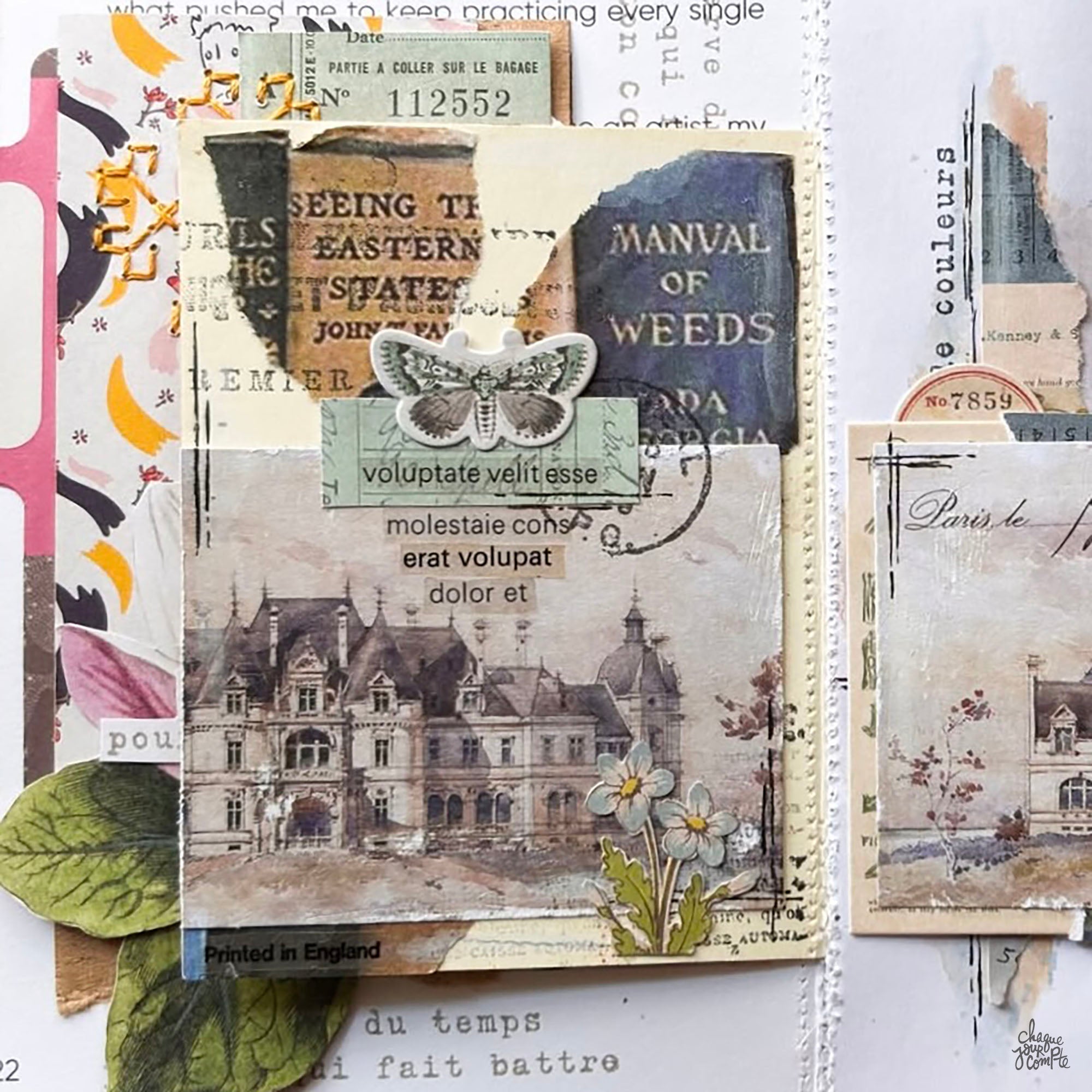 Art journal: le mini album vintage