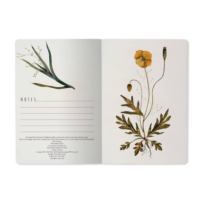 Carnet ligné - Violets et verts