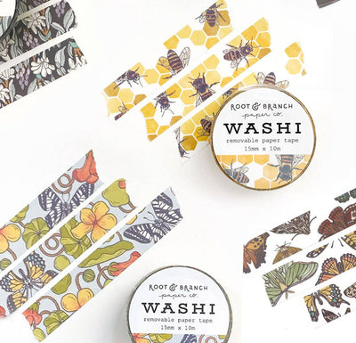 Ruban Washi - Monarque & Lilas