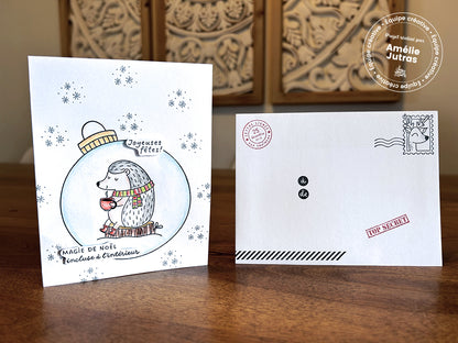 Boule de Noël - 1 étampe