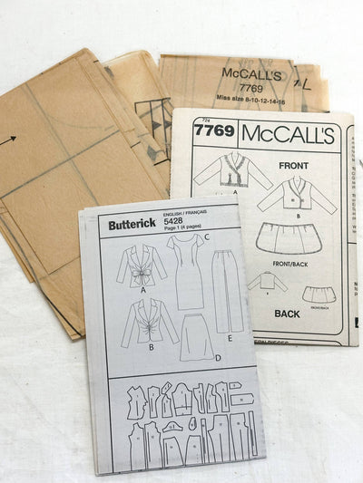 Patrons de couture vintage pour collage et journal