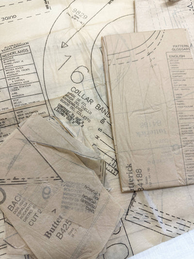 Patrons de couture vintage pour collage et journal