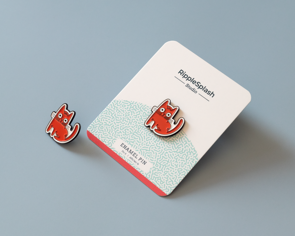 Épingle Chat rouge