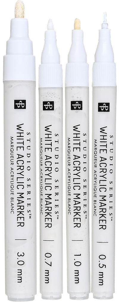 Marqueurs acryliques blancs Studio Series