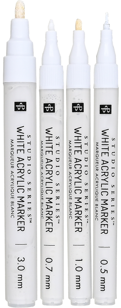 Marqueurs acryliques blancs Studio Series