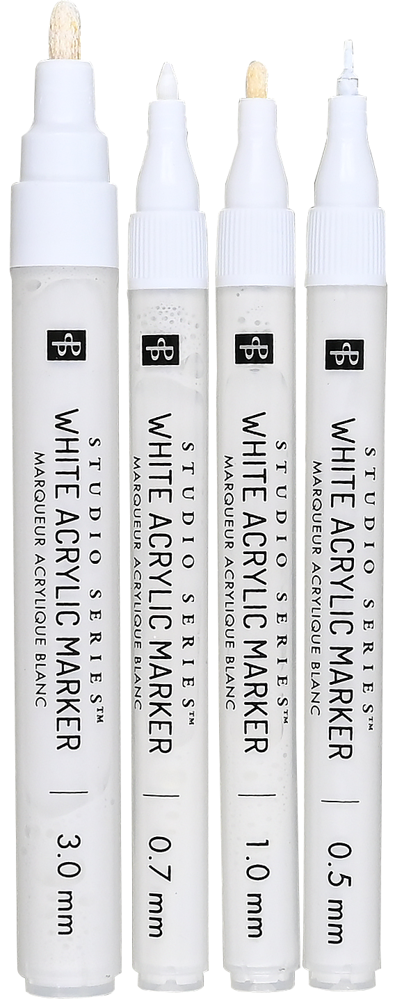 Marqueurs acryliques blancs Studio Series