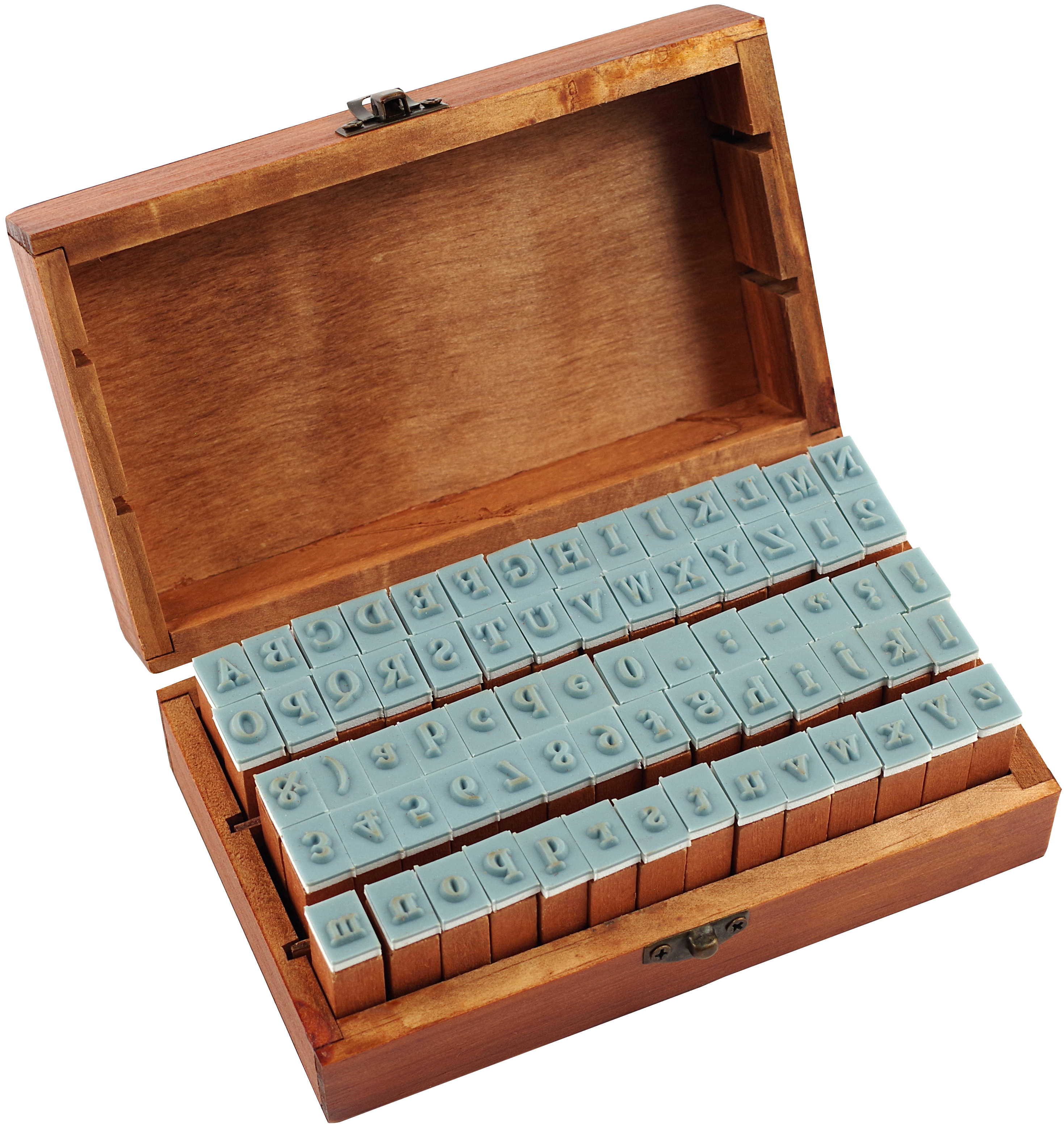 Ensemble d'étampes de l'alphabet typographique
